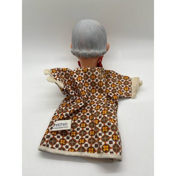 Vintage Gund 1950's Geppetto From Pinocchio Hand Puppet Walt Disney Prod - Rare - Picture 4 of 8